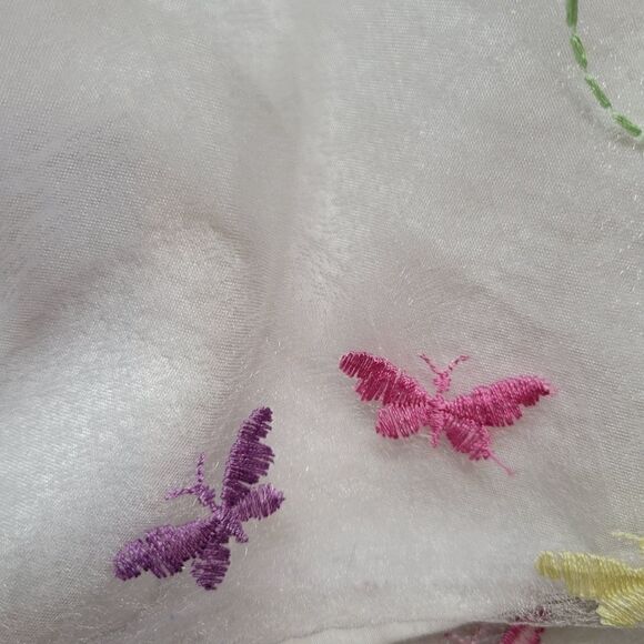 Girls 4T Butterfly Easter Dress – New Horizons – Pink & White Spring Party Dress - Picture 5 of 15